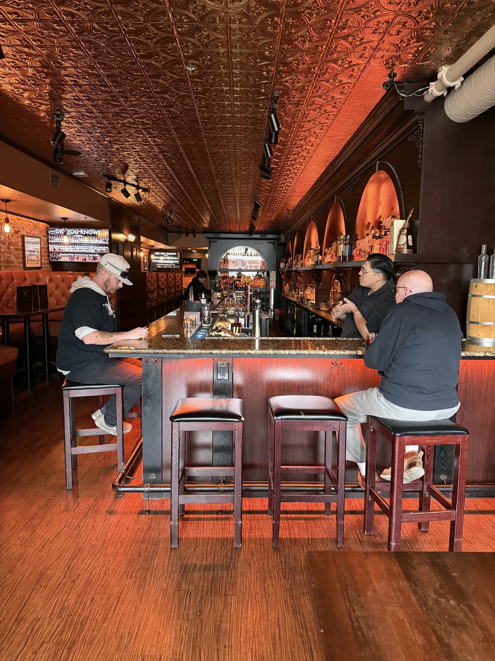 The bar in service